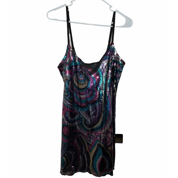Free People Other - Intimately Free People Women's Multicolored Sequin Printed Chemise Medium
